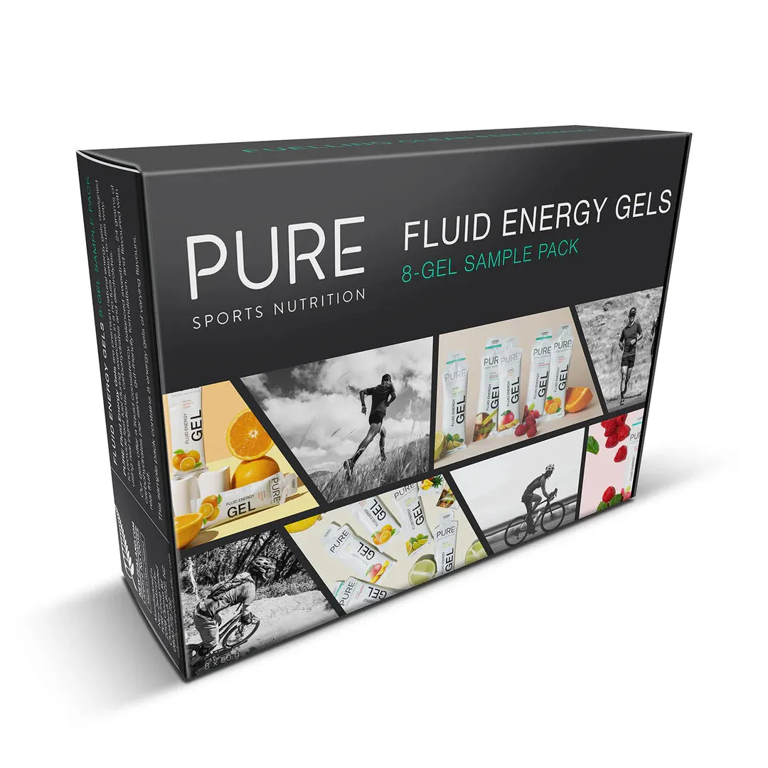 Pure Fluid Energy Gels - 8 Gel Sample Pack