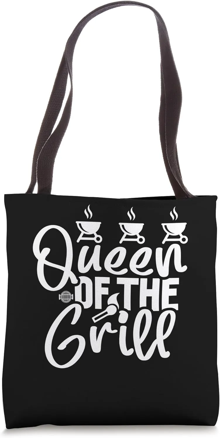 Queen Of Grill Backyard BBQ Enthusiast The Barbecue Tote Bag