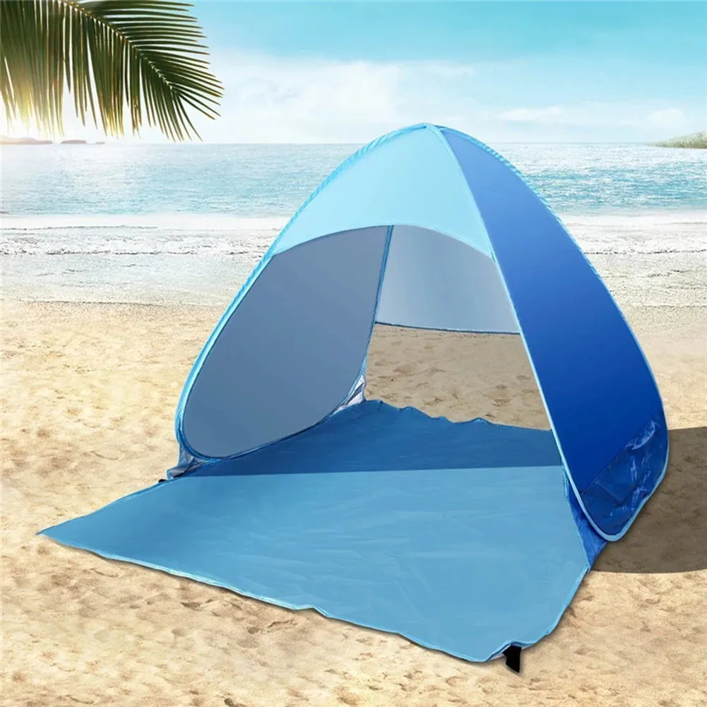 Quick Automatic Beach Tent - UPF50  Outdoor Sun Shelter, Portable Beach Canopy for Camping and Fishing