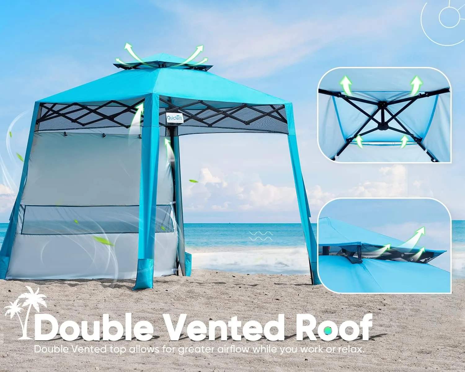Quictent 10x10 Pop Up Canopy Tent Lightweight, Portable, and Versatile for Beach and Sporting Events with Sun Protection and Easy Setup
