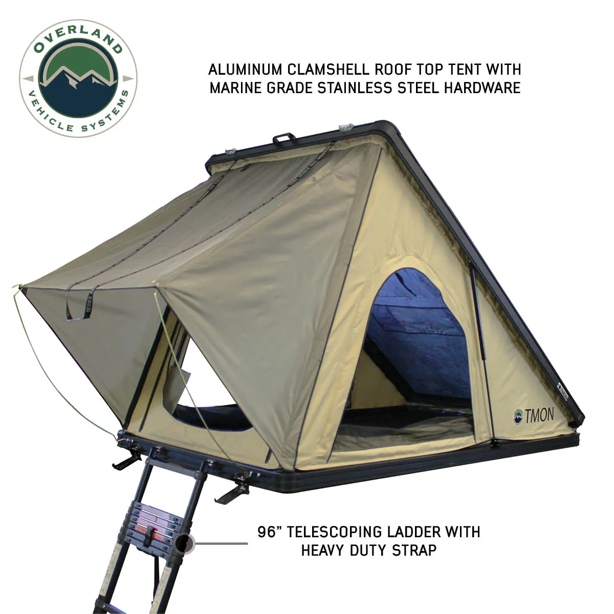 Rainfly 2 Tent, Top TMON Aluminum Tan - Person, & Roof LD Body Green Exclusive choices Clamshell High-precision