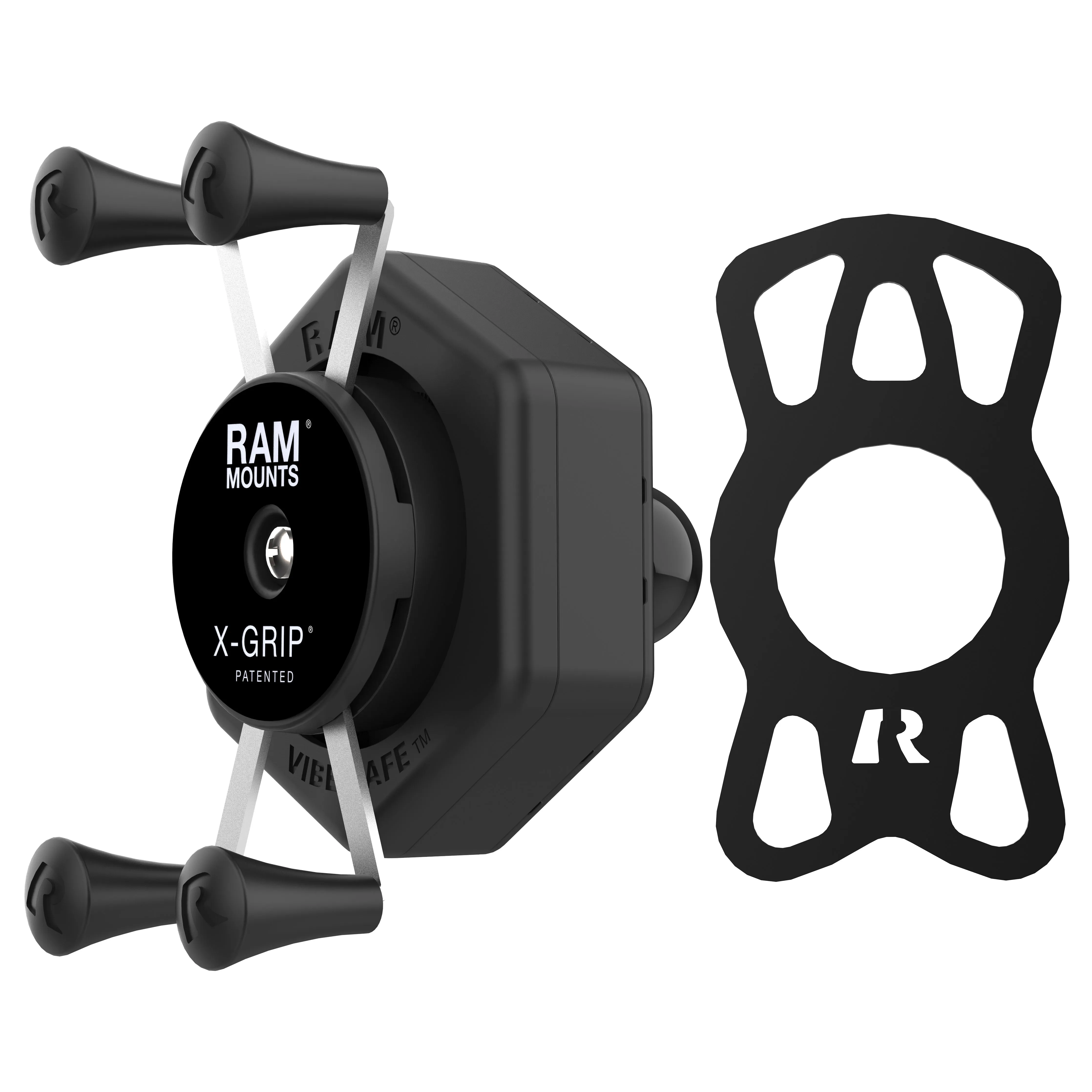 RAM® X-Grip® Phone Holder with Ball & Vibe-Safe™ Adapter