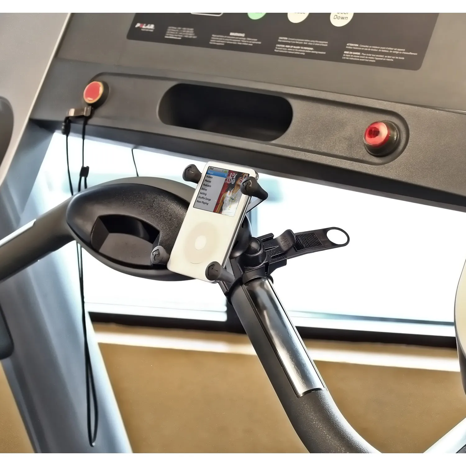 RAM® X-Grip® Phone Mount with RAM® EZ-Strap™ Rail Mount