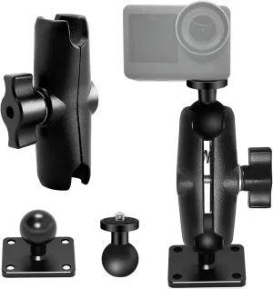 RAM/B Mounts Double Socket Arm 3.7", Ram Phone Mount for Navigator/Cell Phone/Action Camera, with Ram Ball Mount,1" Ball Adapetr Components