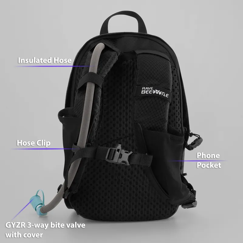RaveBeetle Clear Elytra Hydration Pack