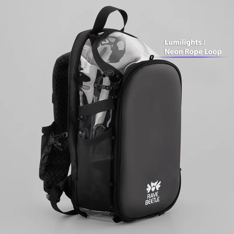 RaveBeetle Clear Elytra Hydration Pack