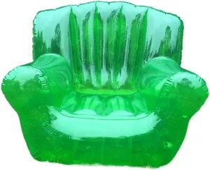 Recliner Single Inflatable Sofa Outdoor Camping Transparent Sofa Adult Double Thickened Leisure Portable Folding Air Chair Portable (Color : 102X102X74CM-03)