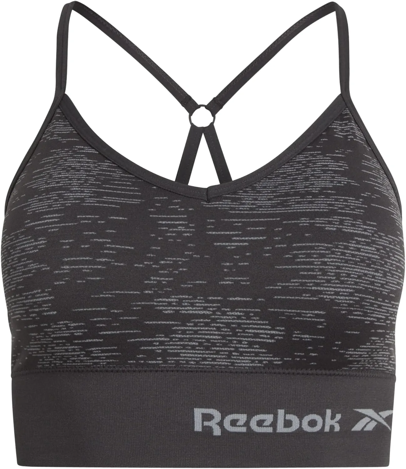 Reebok Women's Everyday Bra - 2 Pack Lightweight Stretch Performance Longline Cami Bralette - Seamless Bras for Women (S-XL)