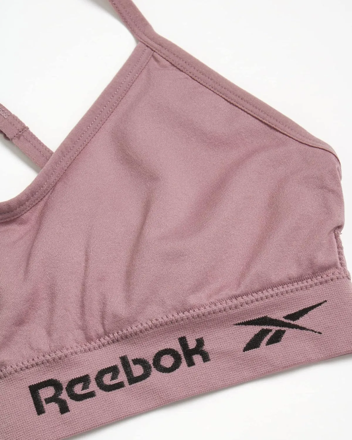 Reebok Women's Lightweight Soft Stretch Performance Cami Seamless Bralette, 2 Pack
