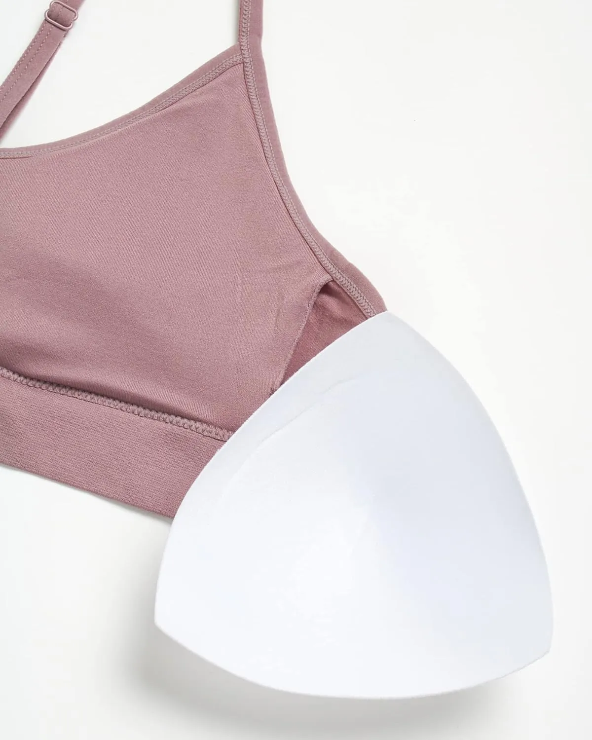 Reebok Women's Lightweight Soft Stretch Performance Cami Seamless Bralette, 2 Pack