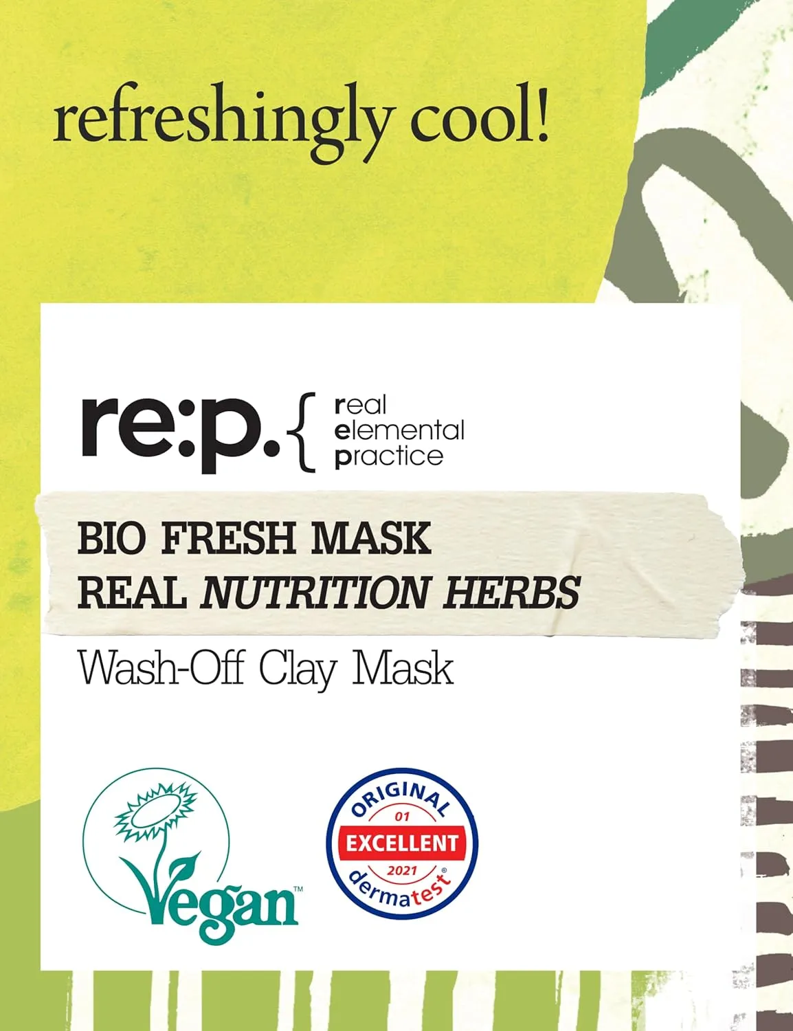 RE:P BIO FRESH MASK with REAL Nutrition HERBS 4.58 Fl Oz (130g) - 100% Vegan, Cruelty-free - Natural nourishing peel off mask with Real Peppermint   Real Rosemary – Korean Skin Care