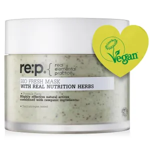 RE:P BIO FRESH MASK with REAL Nutrition HERBS 4.58 Fl Oz (130g) - 100% Vegan, Cruelty-free - Natural nourishing peel off mask with Real Peppermint   Real Rosemary – Korean Skin Care