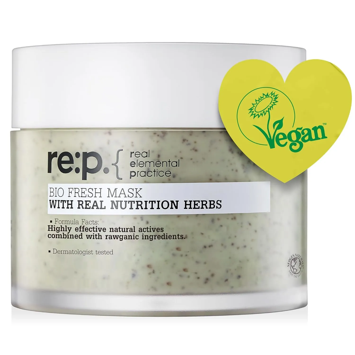 RE:P BIO FRESH MASK with REAL Nutrition HERBS 4.58 Fl Oz (130g) - 100% Vegan, Cruelty-free - Natural nourishing peel off mask with Real Peppermint   Real Rosemary – Korean Skin Care