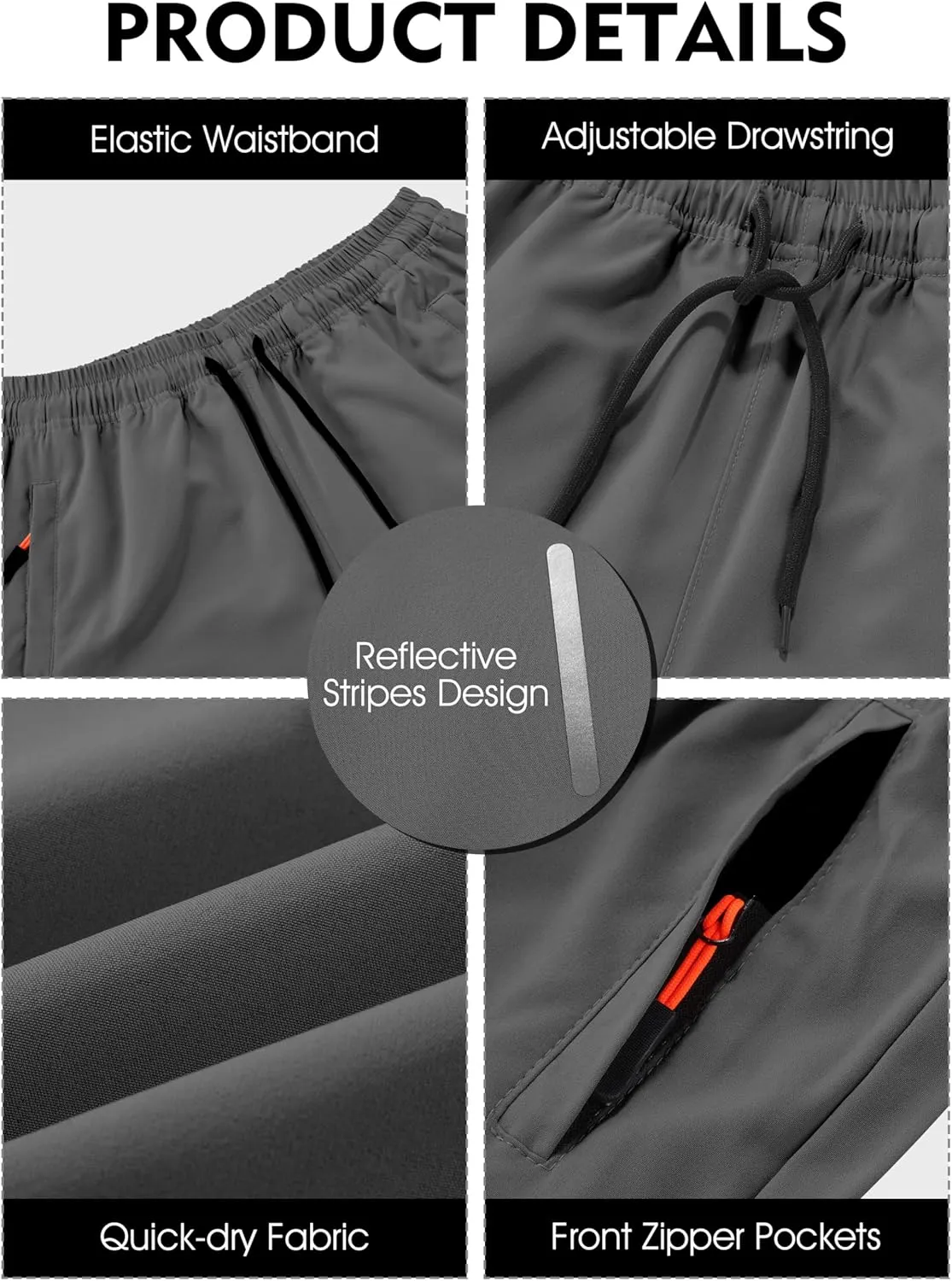 Resinta 3 Pack Boys Athletic Shorts with Zipper Pockets Dry Fit Lightweight Hiking Cargo Shorts for Gym Outdoors