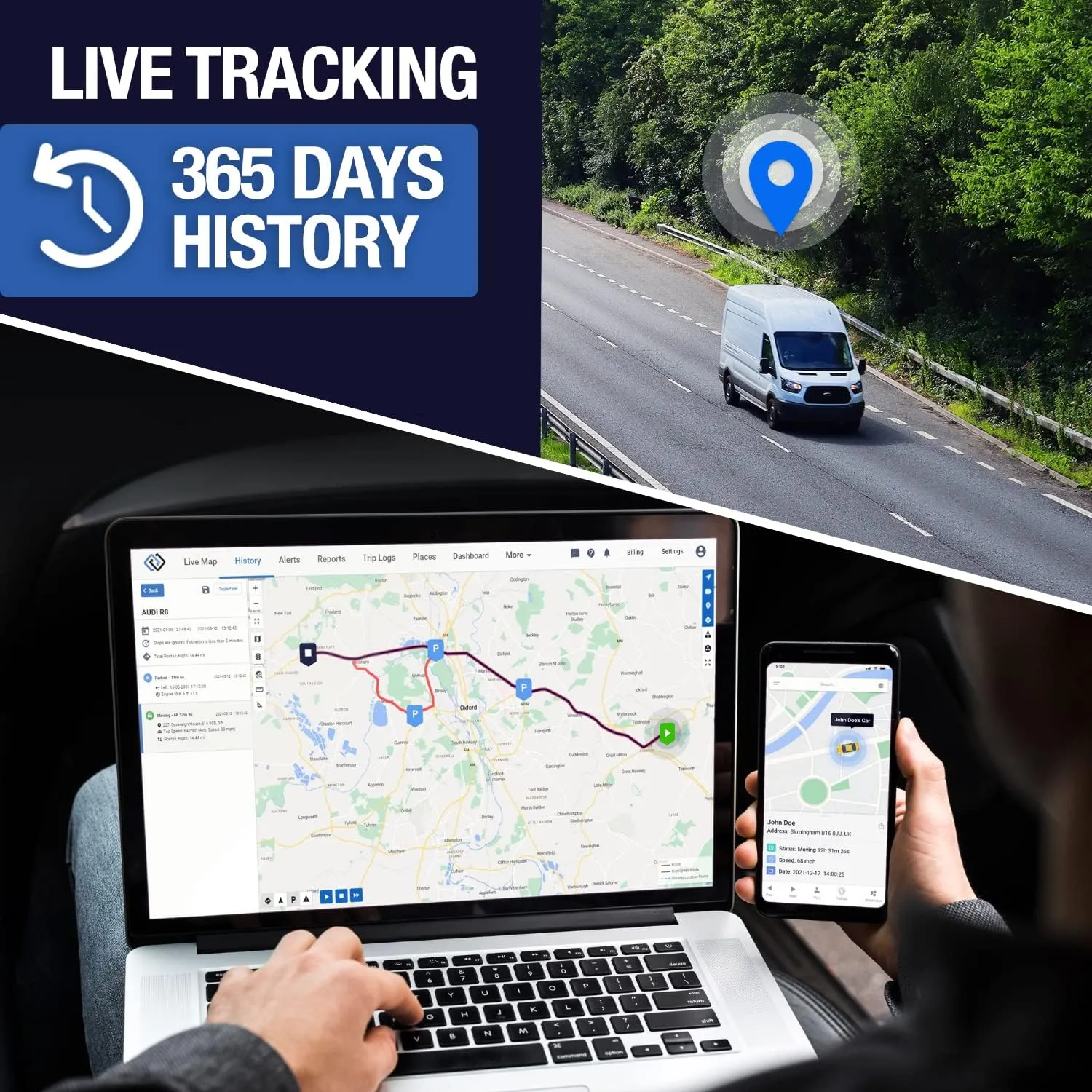 REWIRE SECURITY 104 Plus 4G Magnetic GPS Vehicle Tracker – Portable Real-Time Locator for Car, Truck, Van | Easy to Install | Up to 4 Month Tracking Battery Life | Low-Cost Monthly Subscription
