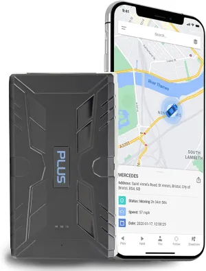 REWIRE SECURITY 104 Plus 4G Magnetic GPS Vehicle Tracker – Portable Real-Time Locator for Car, Truck, Van | Easy to Install | Up to 4 Month Tracking Battery Life | Low-Cost Monthly Subscription