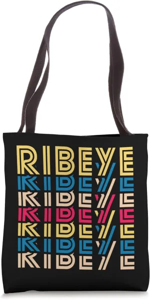 Ribeye Retro Vintage Funny Steak Meat Keto Diet Foodie Tote Bag