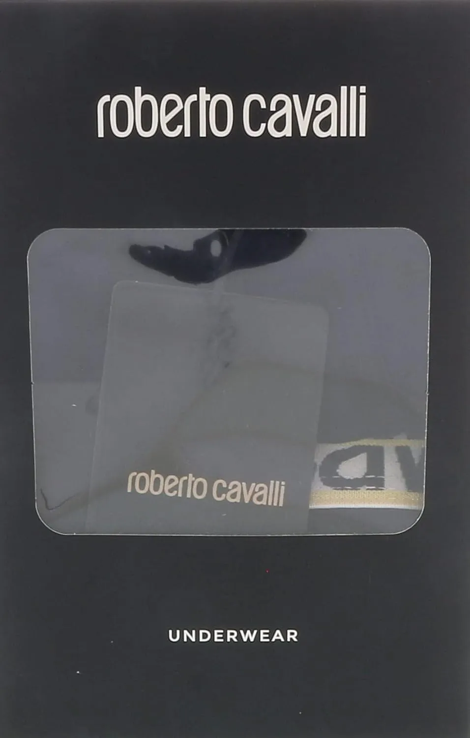 ROBERTO CAVALLI Black Cotton Jersey Stretch Brief Slip-2-Pack- for mens