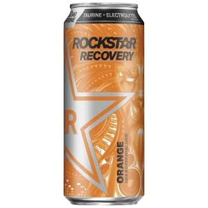 Rockstar Energy Rockstar Recovery Energy   Hydration Non Carbonated Energy Drinks 2021 Edition (Orange, 12 Cans), 16 Fl Oz (Pack of 12)