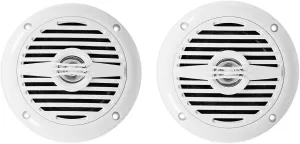 Rockville MS40W 200W Marine Boat Speakers (Pair), 4 Ohm, IP56 Waterproof, Compact Design, Anti-UV Build for Boats and Outdoor Use