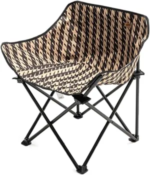 RUVOO Camping Chair Folding Chairs Lawn Chairs Portable Lightweight Camping Folding Chair Beach Stool with Aluminum Frame for Outdoor Camping Hiking Folding Chair Camp Chair Moon Chair