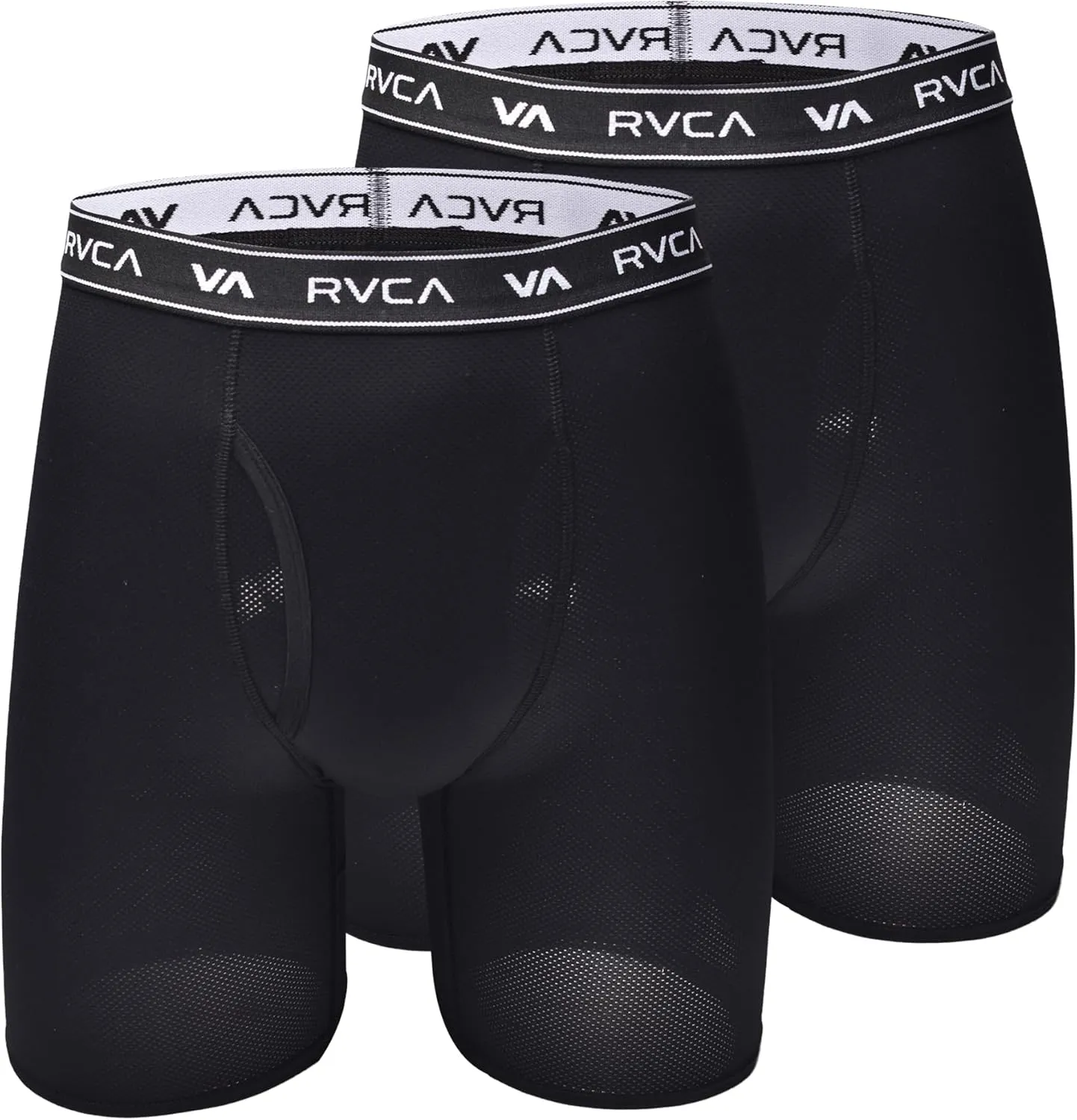 RVCA Men's MENO Show Sock CORE PERF Boxer Brief Black