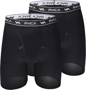 RVCA Men's MENO Show Sock CORE PERF Boxer Brief Black