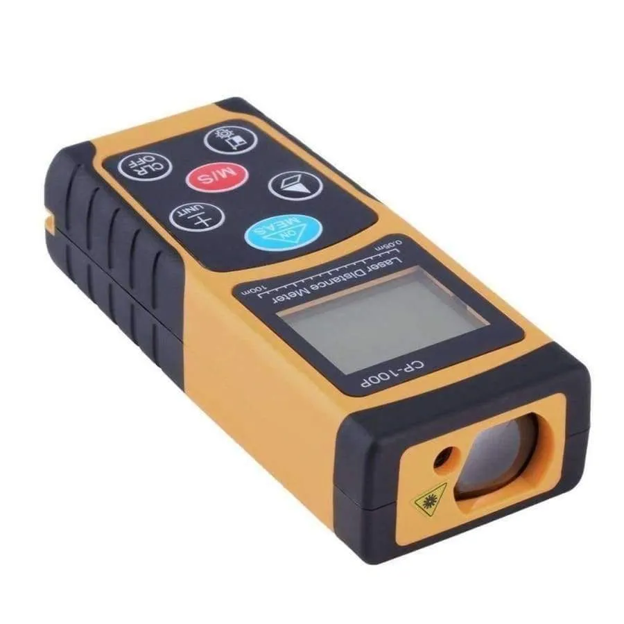 Rynx | 100M Handheld Laser Distance Meter Range Finder Laser Tape Measure Range Meter Construction Measuring Device Ruler Test Tool