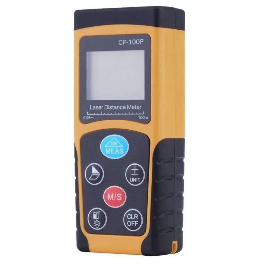 Rynx | 100M Handheld Laser Distance Meter Range Finder Laser Tape Measure Range Meter Construction Measuring Device Ruler Test Tool