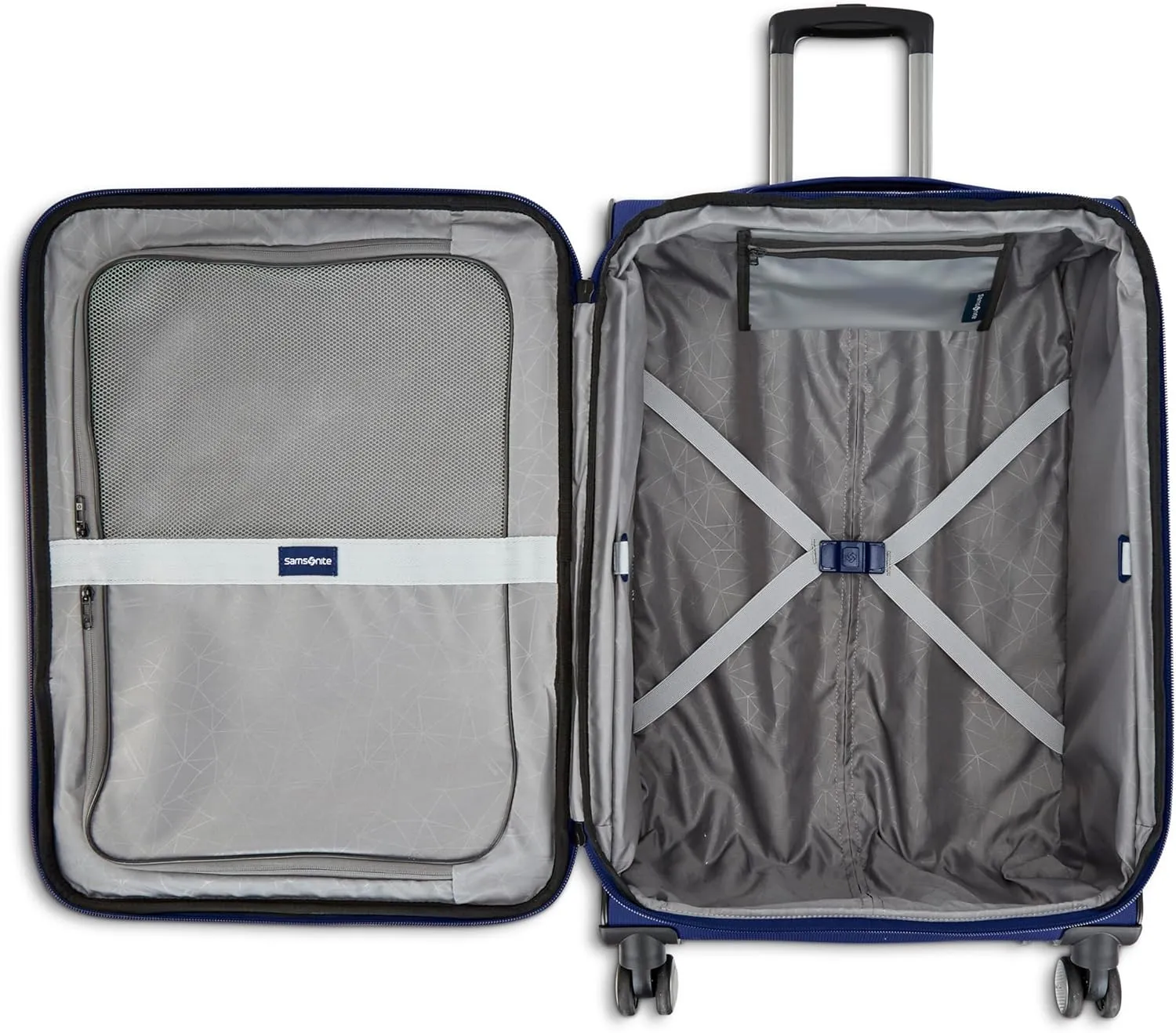 Samsonite Ascella 3.0 Softside Expandable Luggage with Spinner Wheels, CO EXP Spinner, Sapphire Blue