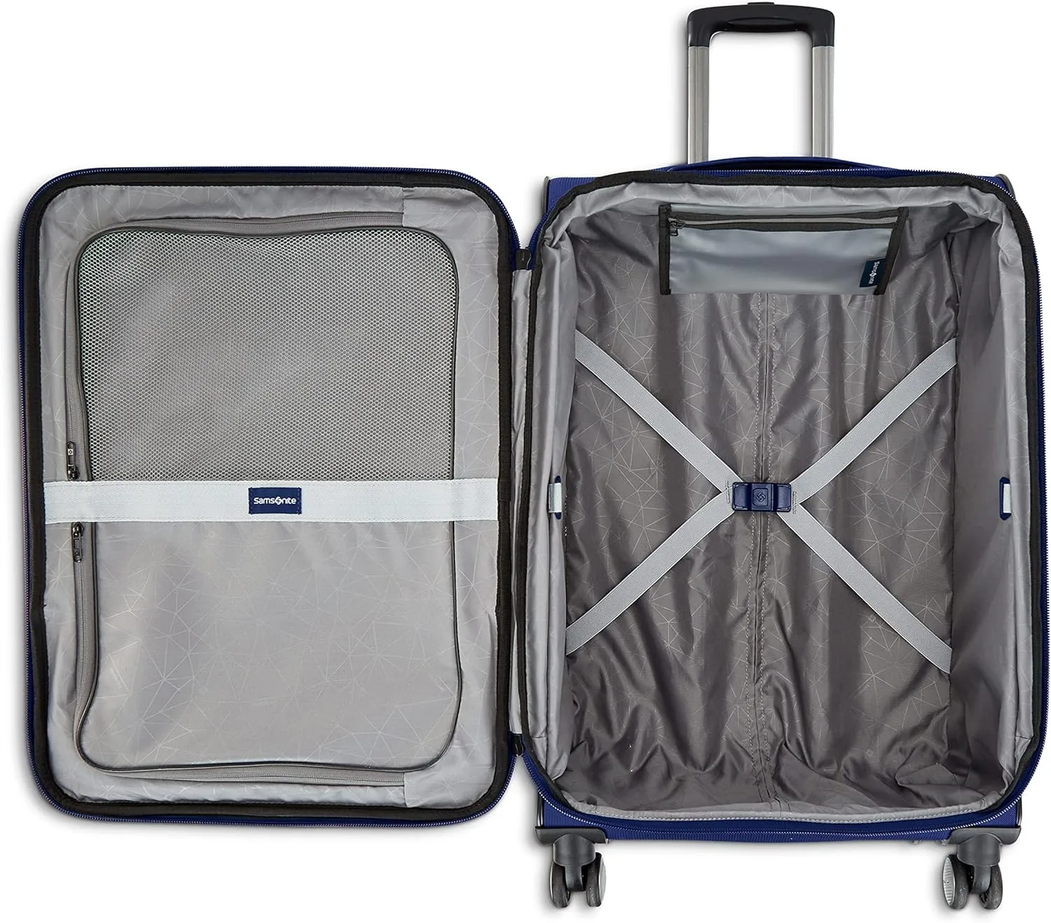 Samsonite Ascella 3.0 Softside Expandable Luggage with Spinner Wheels, CO EXP Spinner, Sapphire Blue