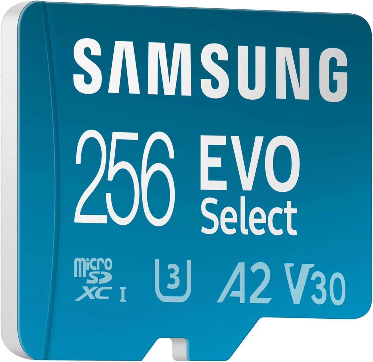 SAMSUNG EVO Select microSDMemory Card   Adapter, 256GB microSDXC, Up-to 160 MB/s, 4K UHD, UHS-I, C10, U3, V30, A2, for Mobile Phone, Smartphones, Nintendo-Switch, and Tablets (MB-ME256SA/AM)