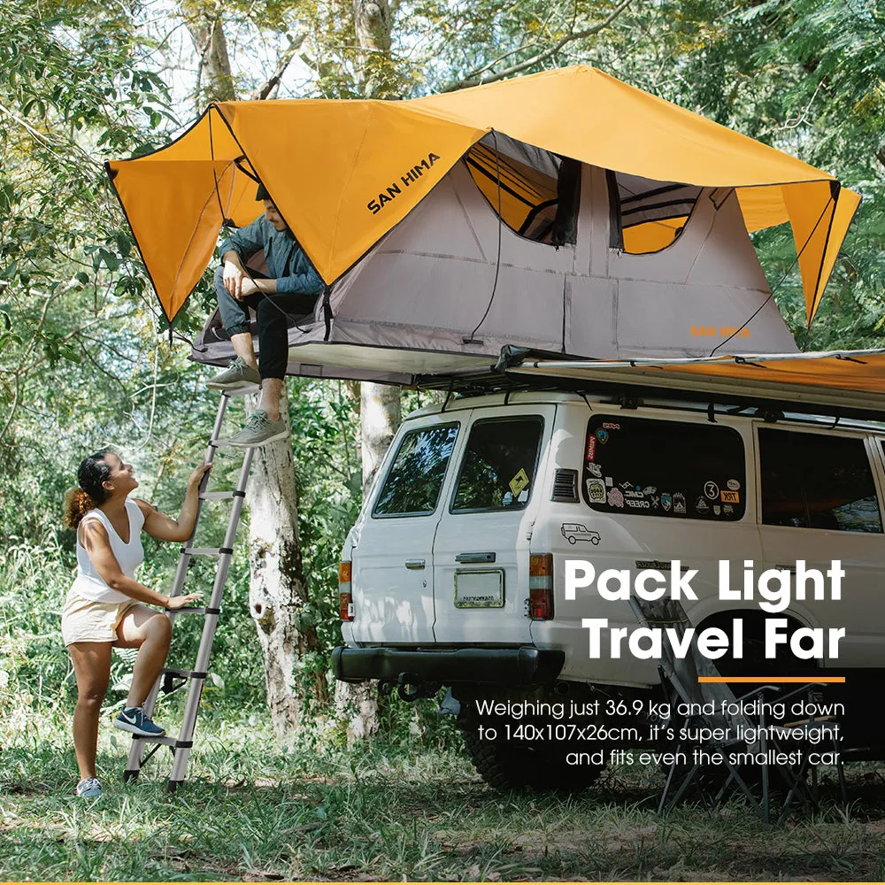 San Hima Alpine Roof Top Tent With Ladder Outdoor Camping Waterproof Car 4WD 4X4