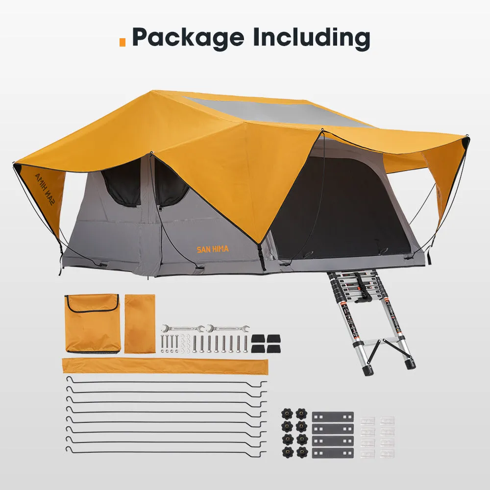 San Hima Alpine Roof Top Tent With Ladder Outdoor Camping Waterproof Car 4WD 4X4