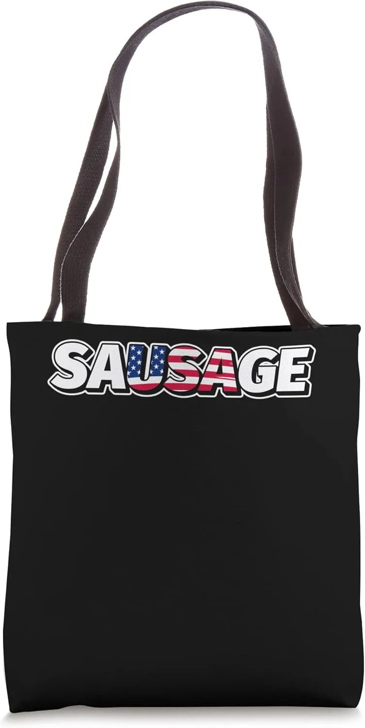 Sausage USA America Meaty Sausage Chorizo Tote Bag