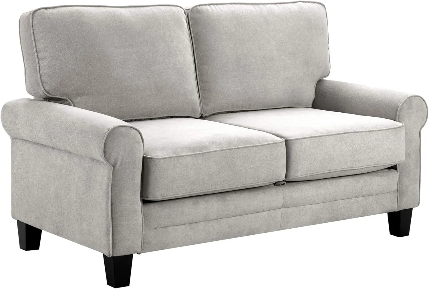 Serta UPH10133B Copenhagen Storage Sofa, 61" Loveseat, Light Gray