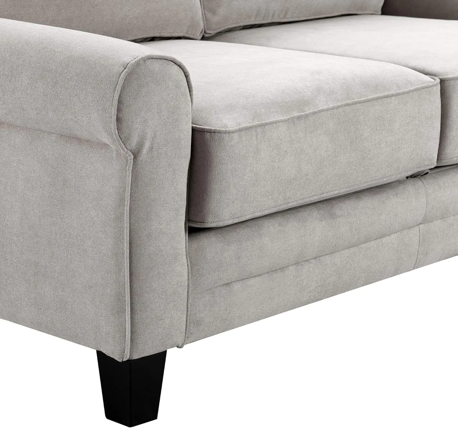 Serta UPH10133B Copenhagen Storage Sofa, 61" Loveseat, Light Gray