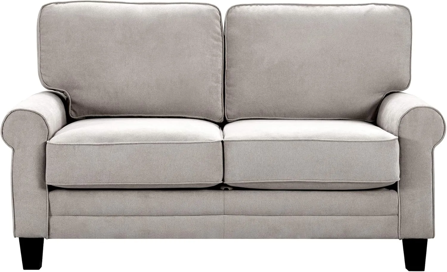 Serta UPH10133B Copenhagen Storage Sofa, 61" Loveseat, Light Gray