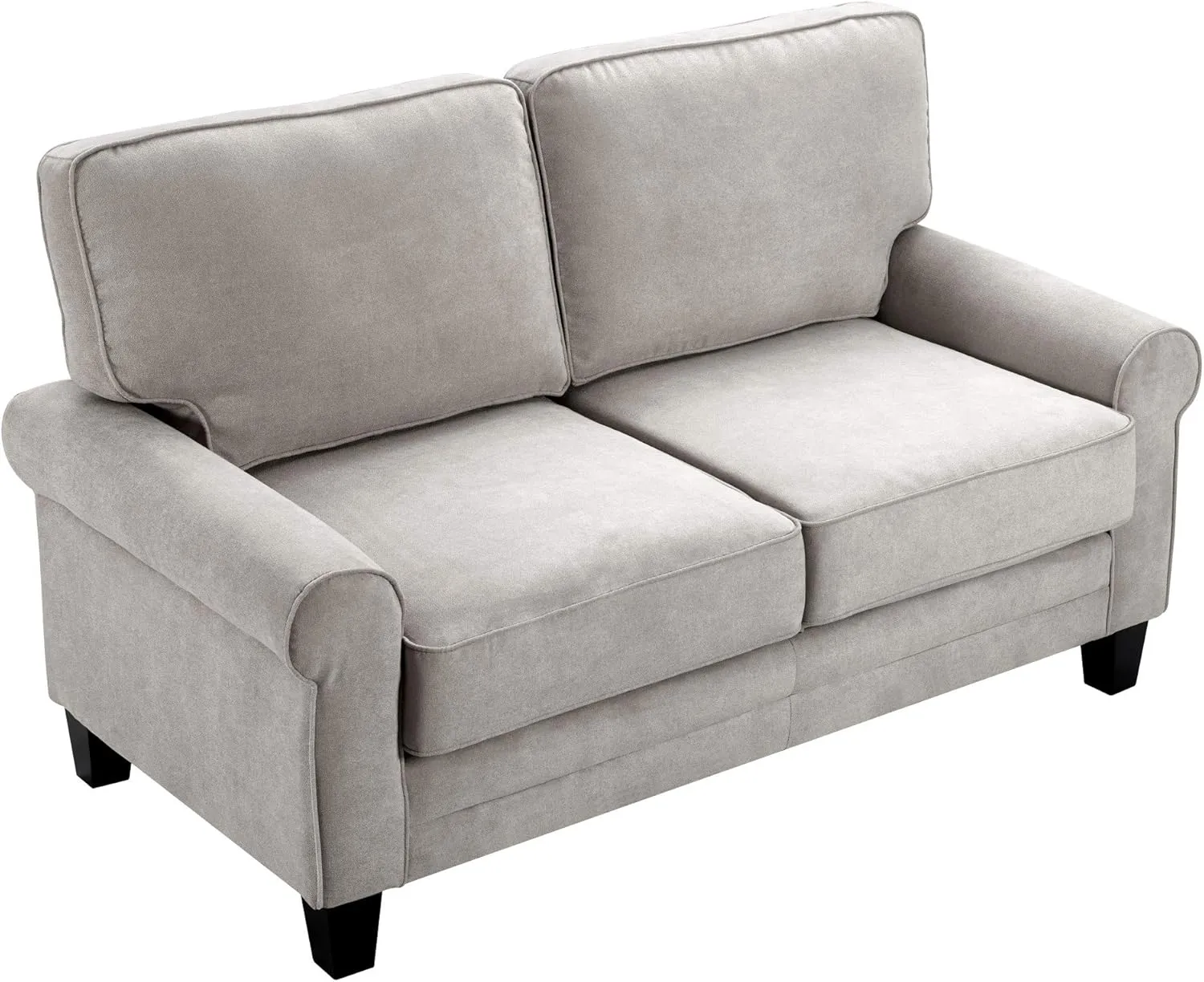 Serta UPH10133B Copenhagen Storage Sofa, 61" Loveseat, Light Gray