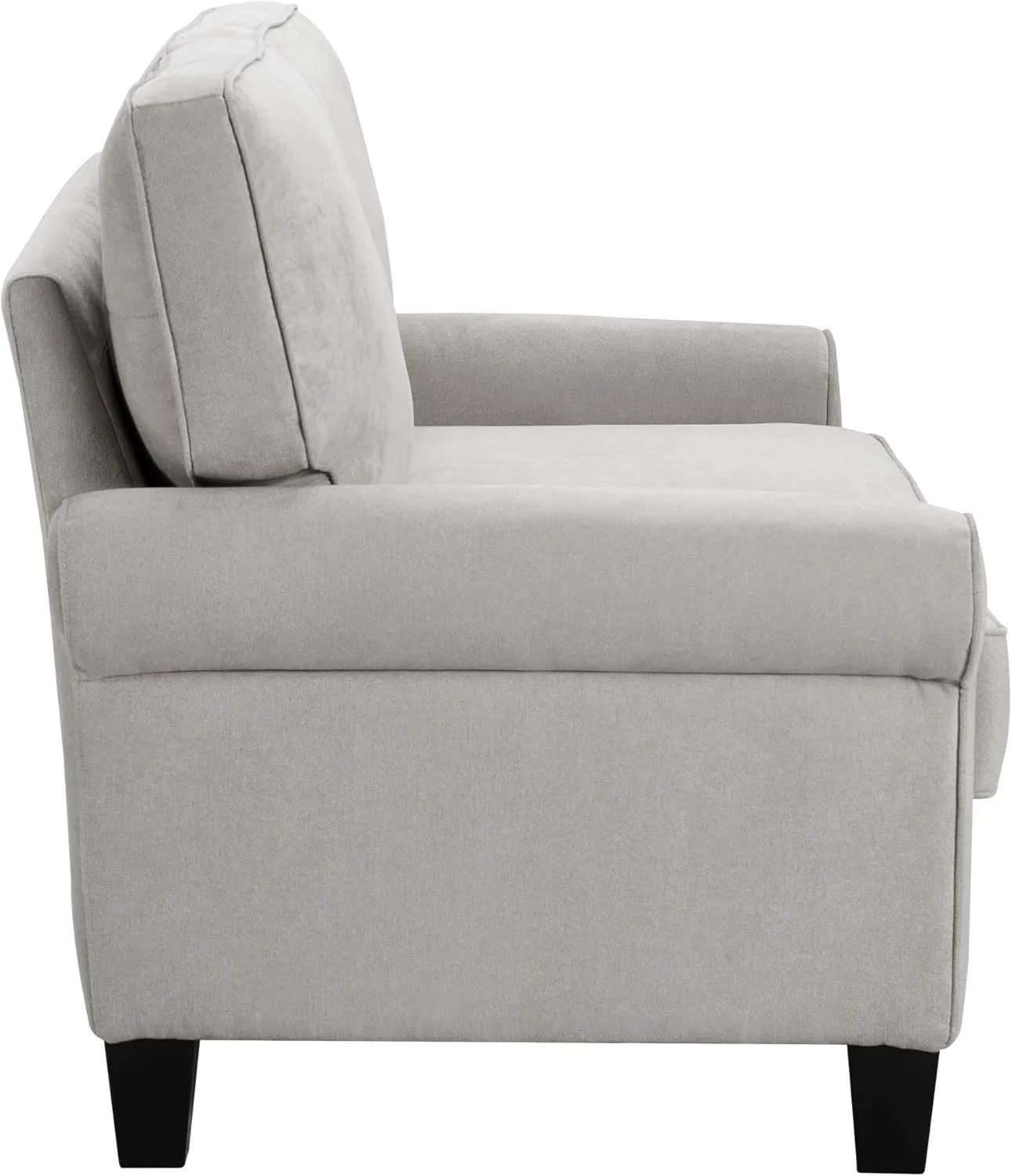 Serta UPH10133B Copenhagen Storage Sofa, 61" Loveseat, Light Gray