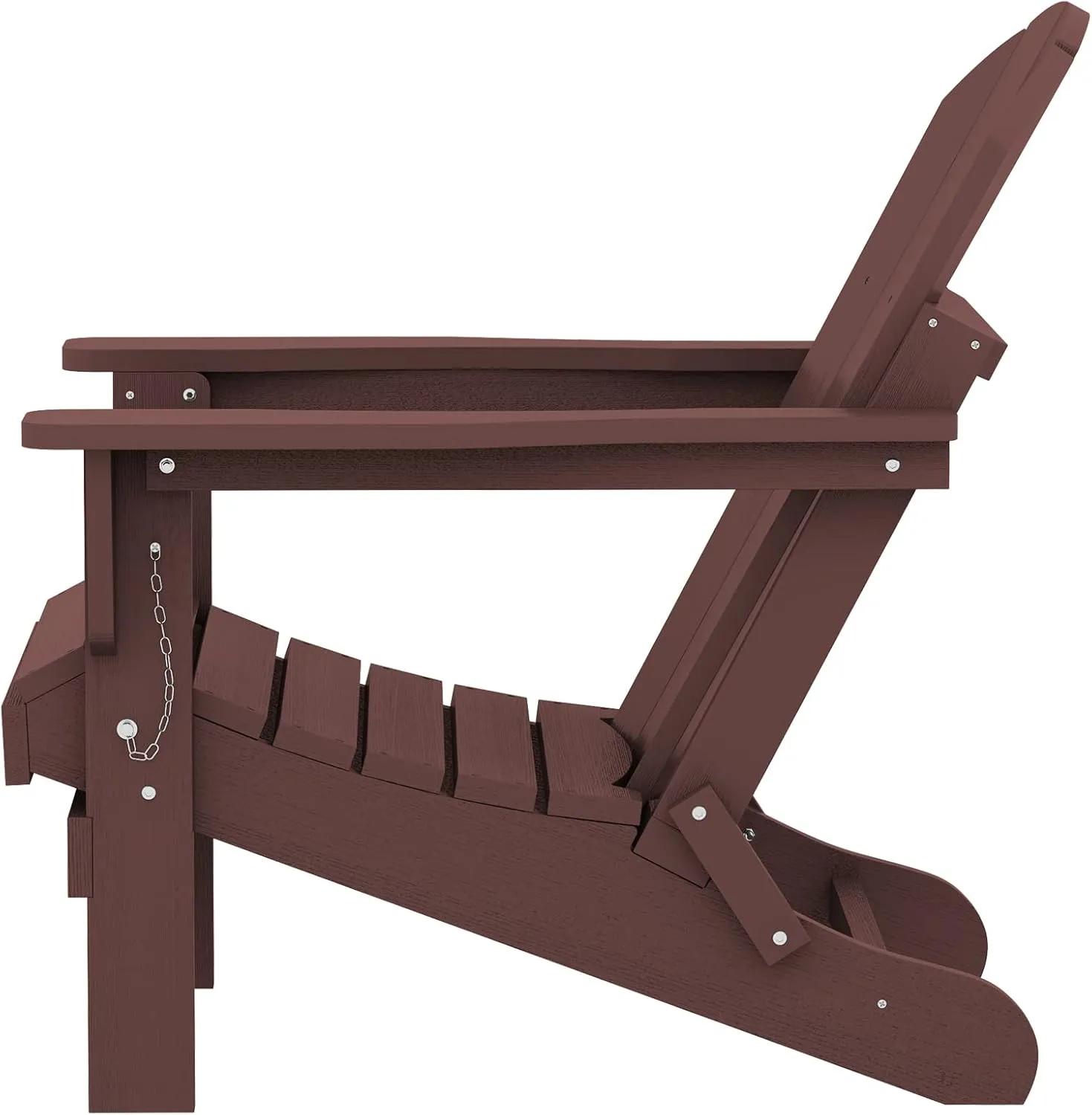 SERWALL Adirondack Chair for Patio Garden (Folding Coffee)