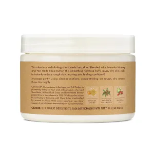 SheaMoisture Smoothing Body Scrub Manuka Honey To Reduce Rough Skin Exfoliating Body Scrub with Fair Trade Shea Butter 11.3 oz (Pack of 2)