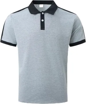 Short Sleeve Polo Shirts for Mens Lightweight Collared Shirts Casual Golf Polo T Shirts Solid Color Work Shirts