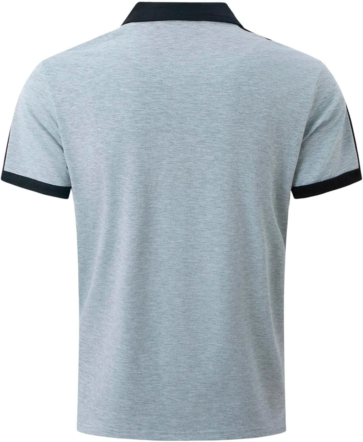Short Sleeve Polo Shirts for Mens Lightweight Collared Shirts Casual Golf Polo T Shirts Solid Color Work Shirts