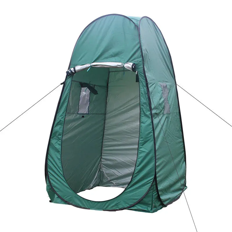 Single Person Portable Privacy Shower Toilet Camping Pop-Up Tent - Camouflage UV Function Outdoor Dressing Photography Watch Bird