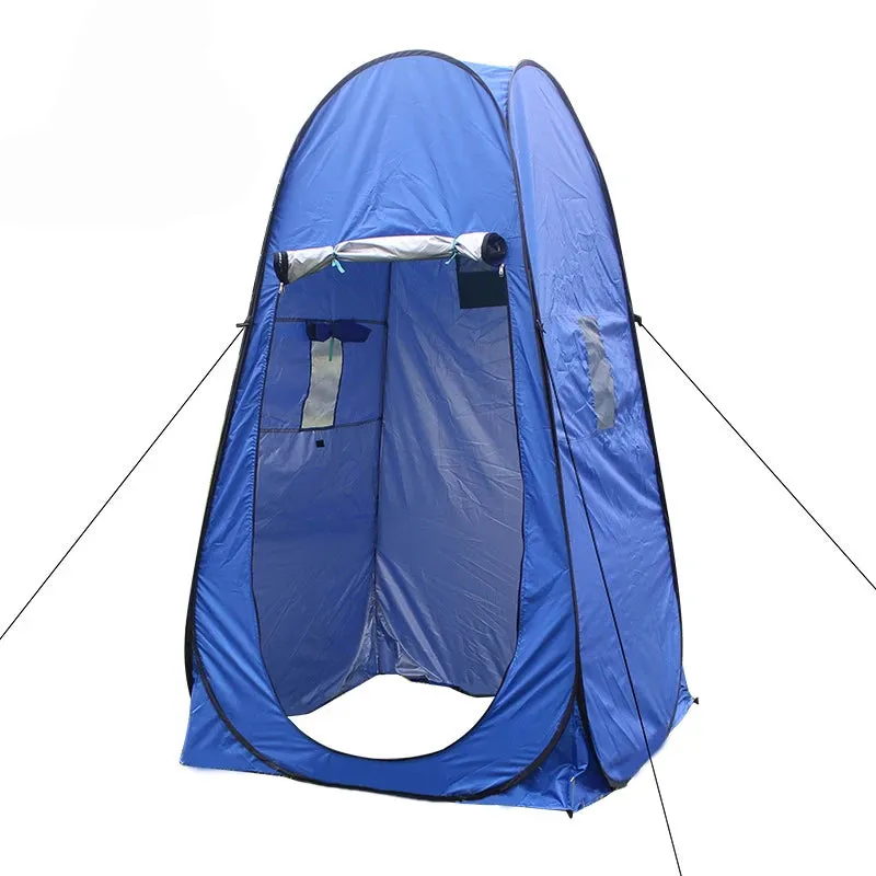 Single Person Portable Privacy Shower Toilet Camping Pop-Up Tent - Camouflage UV Function Outdoor Dressing Photography Watch Bird