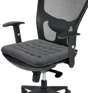 SINOSSO Excellent Support Effect Office Chair Cushion 1 Pack, Luxury Air Mesh Breathable Non-Slip Desk Computer Seat Cushion, Kitchen Dining Room Square Chair Pad (1 Count, Grey)