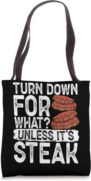 Sizzling Grill Masterpiece for Carnivores Rare Medium Steak Tote Bag
