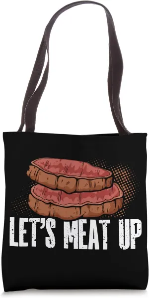 Sizzling Grill Masterpiece for Carnivores Rare Medium Steak Tote Bag