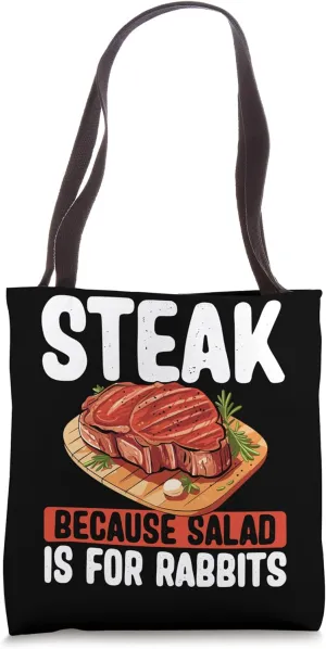 Sizzling Grill Masterpiece for Carnivores Rare Medium Steak Tote Bag